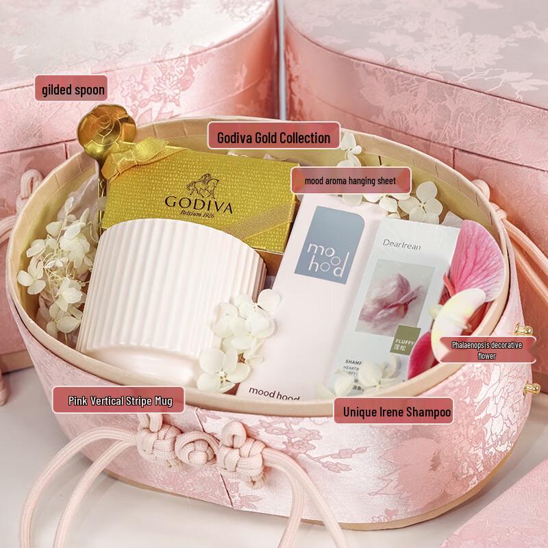 New Chinese Style Pink Women s Day Gift Set New Chinese Style Pink Gift Box - Set 4