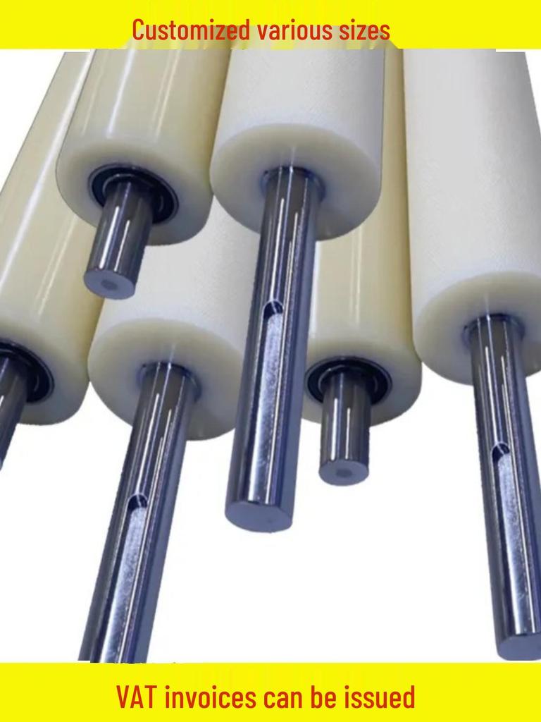 Custom Nylon & Plastic Roller Drums and Support Shafts for Conveyor Systems