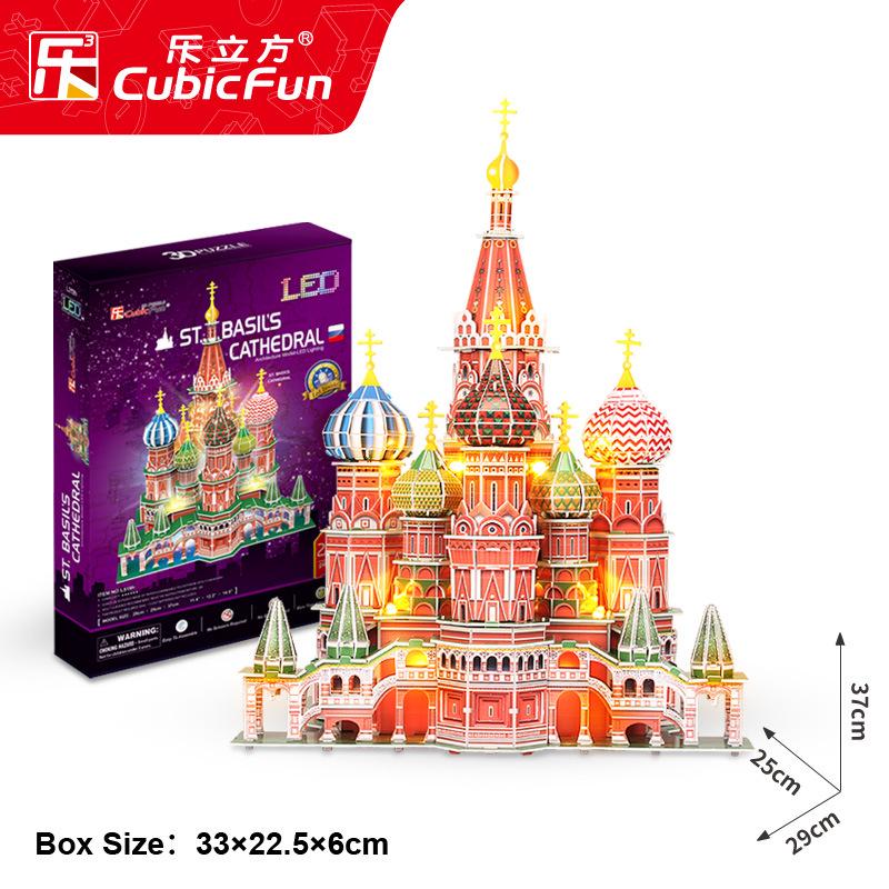 

3D Пазл Куб и Светодиодная Подсветка - Модель Нотр-Дама для Детей и Взрослых
