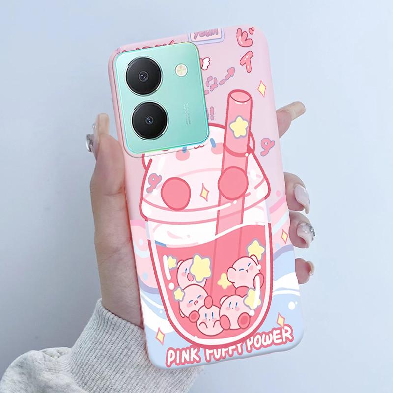 For Vivo Y27s Case Vivo Y36 Russian Cover Beautiful Butterfly Flower Girls Design Bumper Shell For Vivo V2247 V2322 Back Housing