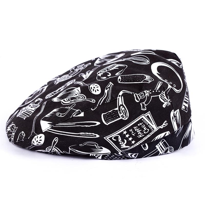 Waiter Beret Breathable Mesh Chef Hat Catering Milk Tea Baking Work Hat Men Women