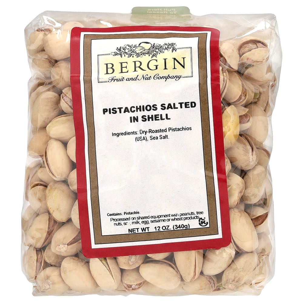Bergin Fruit and Nut Company Salted In-Shell Pistachios 340g (12oz) 340g - 1 ea