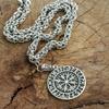 ODIN'S Vegvisir Symbol of Norse Runic Pendant Men Necklace Viking Runes Vegvisir Compass Soul Jewelry
