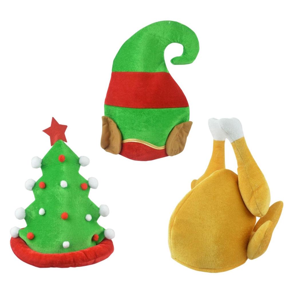 Funny Christmas Hat Decoration Fancy Dress Cap Party Hat for Nightclub Holiday