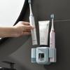 Distribuitor de pastă de dinți creativ Suport pentru periuță de dinți Storcator de pastă de dinți pentru familie, duș, baie