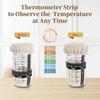 Sourdough Starter Kit 24Oz Sourdough Container Silicone Spatula Thermometer Lid for Perfect Gift Sourdough Bread Starter Kits