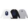 Ape Head Print Unisex Casual Loose Pullover Sweatshirt - Autumn/Winter Trend for Teens