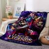 1pc Blanket - League of Legends  Print Design,Lightweight Blanket for Sofa,Bed- Soft &Warm,Gift for All Seasons
