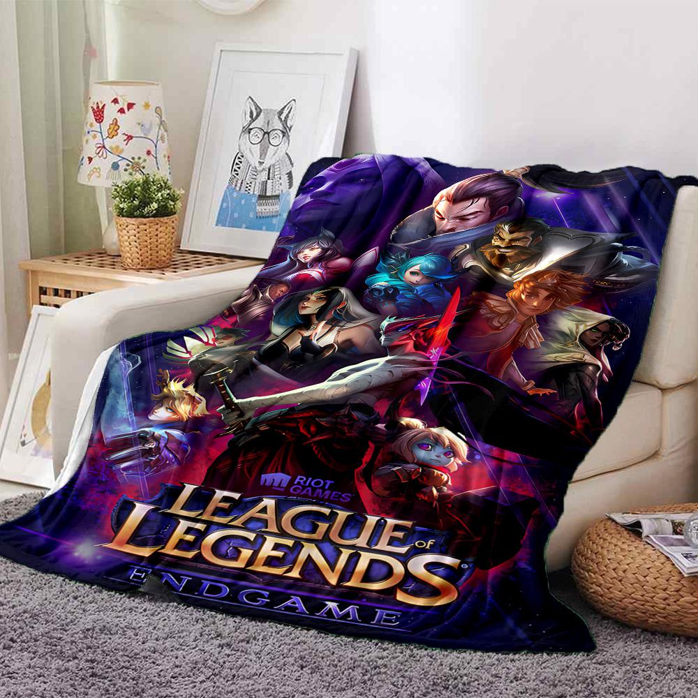 1pc Blanket - League of Legends Print Design,Lightweight Blanket for Sofa,Bed- Soft &Warm,Gift for All Seasons