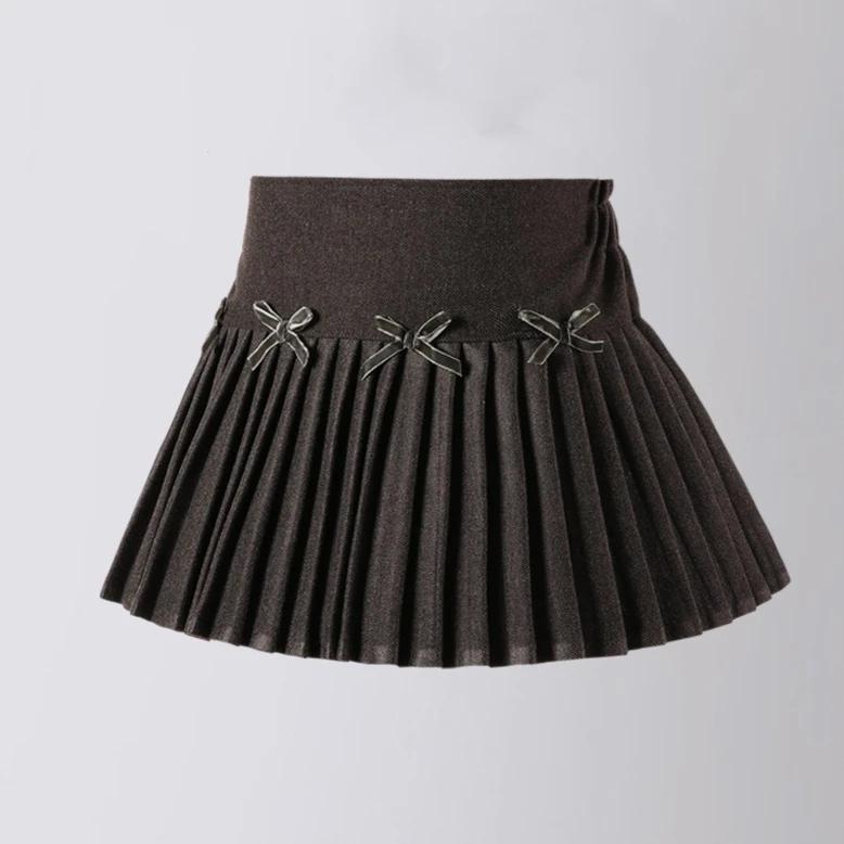 

Детская рождественская юбка 2024 года, новогодняя атмосфера, красная клетчатая юбка-трапеция для девочек, осенняя зимняя ретро-юбка в стиле колледжа из шерсти 160cm