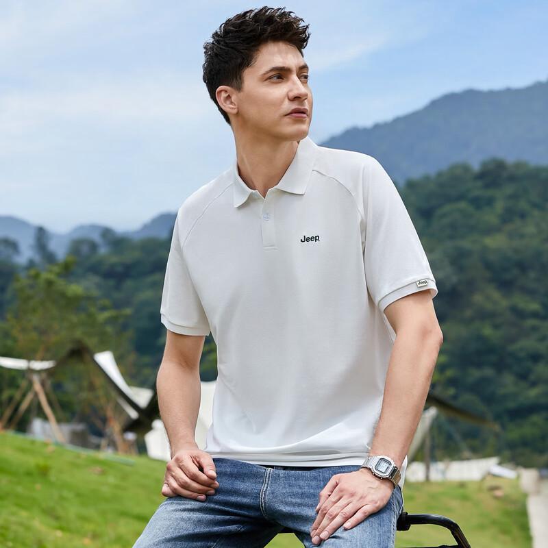 Jeep Men's Embroidered Short Sleeve Polo Shirt