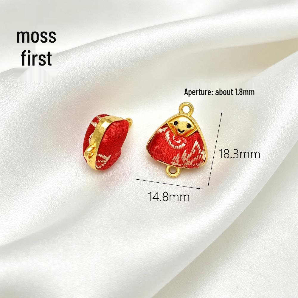 

Handmade Song Brocade Gourd Tassel Pendant for Cheongsam, Bag, or Car Charm
