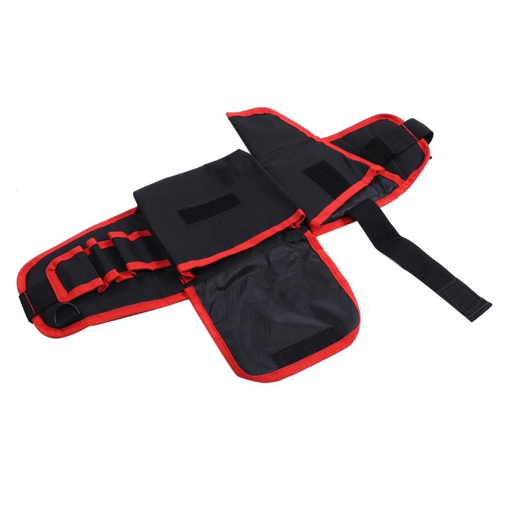 56x16cm Tool Bag Multifunctional Tool Waist Bag Durable Garden Bag  Maintenance Jobs чёрный/красный