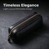Retro Pleated Pencil Case & Coin Purse with Large Capacity and Hand-Painted European & American Design