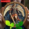 2d Fast 20*20cm, Vintage Angel-Themed Wooden Wall Art, Round Wooden Decorative Plaque for Home, Kitchen, Bedroom, Bar.