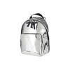 MLB Los Angeles Dodgers LA Zipper Closure Faux Leather Backpack Shoulder Bag Crossbody Bag Unisex Backpacks Silver 32BGP4941-07M