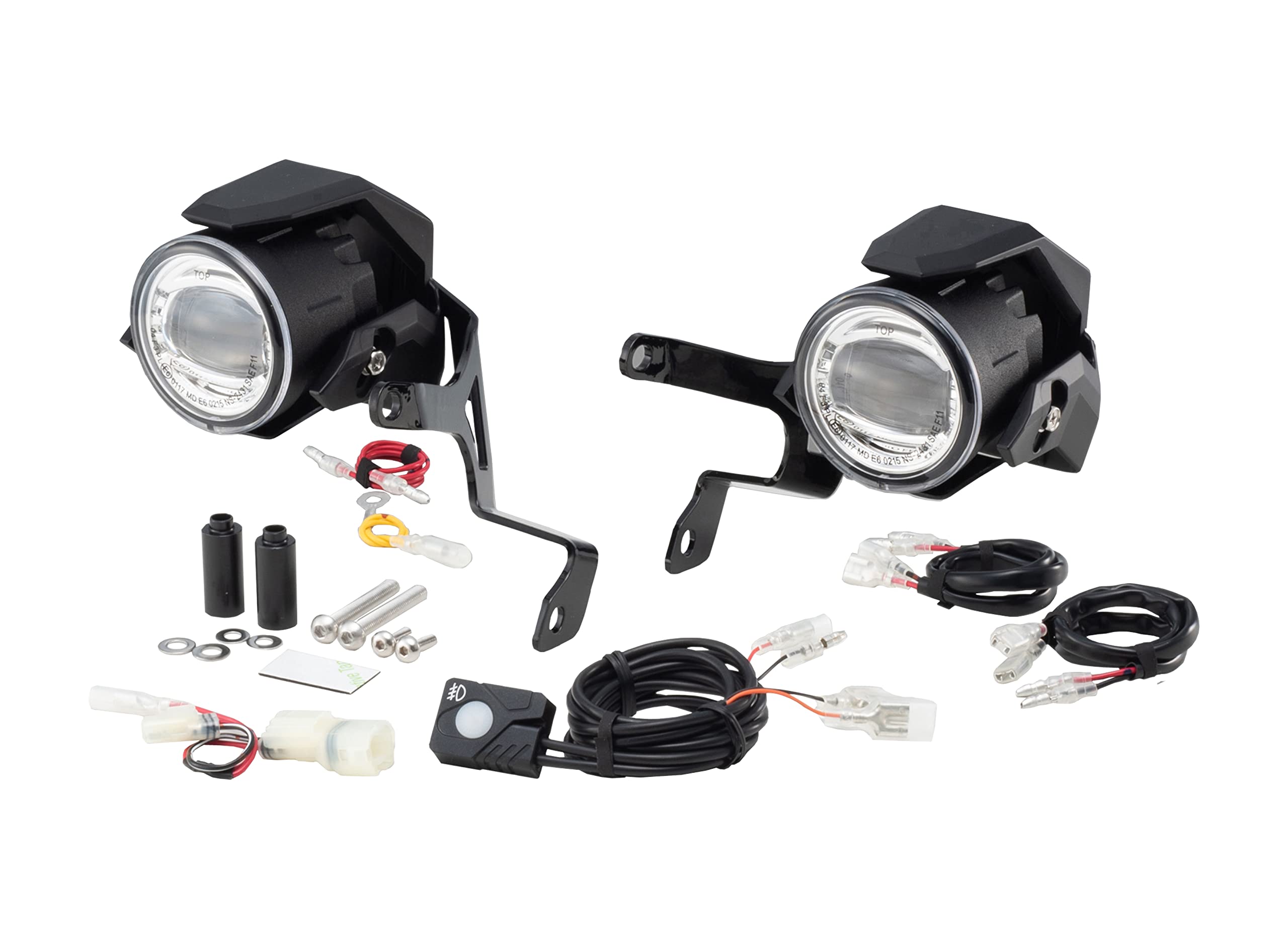 

Kijima Motorcycle Parts Fog Lamp Kit LED Auxiliary Light CRF250RALLY Waterproof IP68 White ( 17- 20) 5700-6200K 205-6151