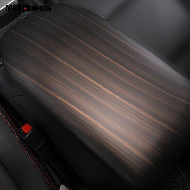 Center Console Armrest Storage Box Cover Trim For Toyota Rav4 Rav 4 -2024 2025 Wood Grain Interior Accessories Car Styling