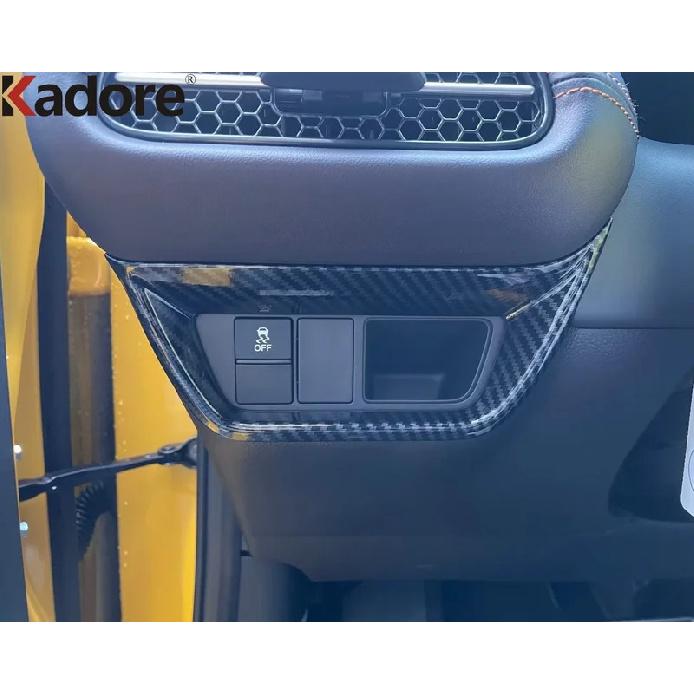 Car Head Light Lamp Switch Button Panel Cover Trim For Honda HR-V  2024 ZR-V -2024 Carbon Fiber Interior Accessories