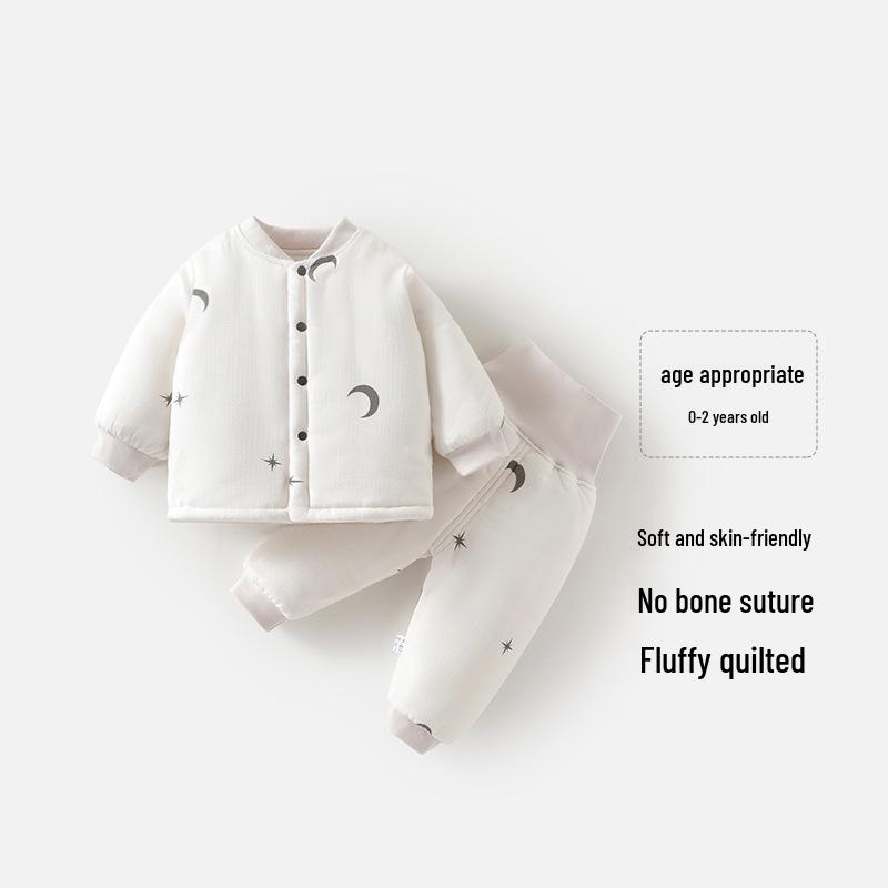 

High Waist Winter Padded Baby Cotton Outfit Set for Boys & Girls 90 cm