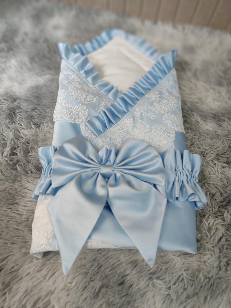 Baby Winter Swaddle Blanket Boys Girls French Lace Essential Receiving Blanket Ultra-Soft Newborn Registry Sleeping Wraps