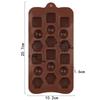Silicone Mold For Chocolate Diamond Shape Candy Butter Mould Geometric Ice Cube Tray Half Ball Jelly Cookies Kitchen Baking Tool