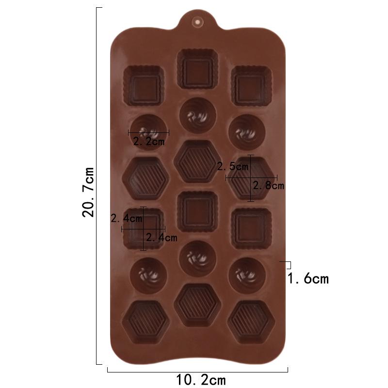 Silicone Mold For Chocolate Diamond Shape Candy Butter Mould Geometric Ice Cube Tray Half Ball Jelly Cookies Kitchen Baking Tool