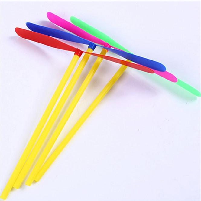 Square Stalls Glow: Nostalgic Hand-Pushed Flying Fairy Bamboo Dragonfly Toy for Kids