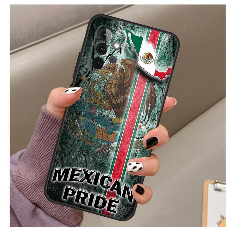 Mexican Pride Eagle Flag Case For Samsung Galaxy A34 A54 A14 A06 A16 A26 A36 A56 A12 A32 A52 A13 A33 A53 A15 A35 A55
