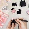 Korean Najeonchilgi Mother of Pearl Magnet Handmade Traditional Lacquerware Decorative Souvenir 1 Piece