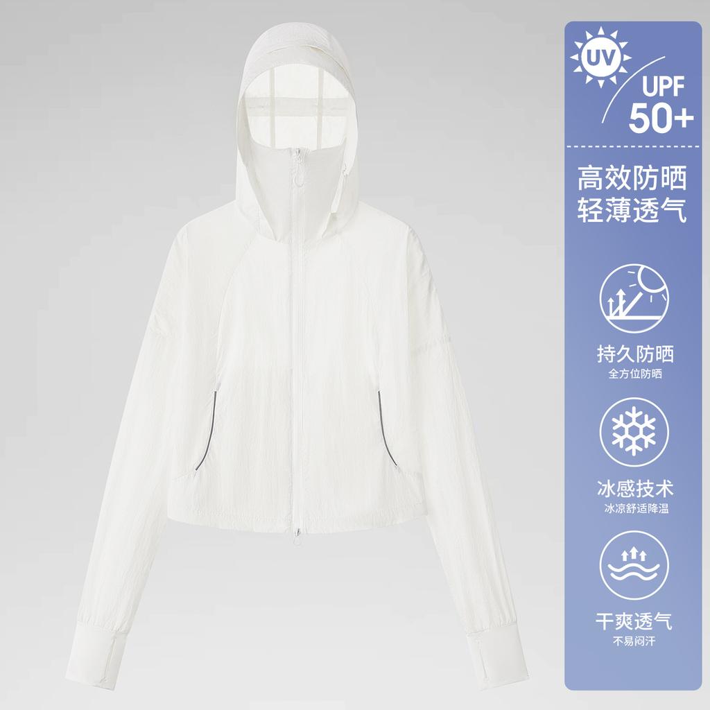 Outdoor Ice Silk Sunscreen Clothing Women's 1011 Thin UV Protection Huge Good-looking Short Sunscreen Clothing Jacket