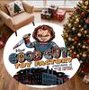 Bride of Chucky Pattern Round Rug, Indoor/Outdoor Mat, for Picnic, Gameroom, Bedroom, Office, Living Room, Home Decor Carpet, Birthday Gift