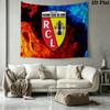 RC Lens Logo Wall Tapestry Aesthetic Wall Hanging Printed Fabric Blanket Decorative Tapestries for Bedroom Living Room Home Decor