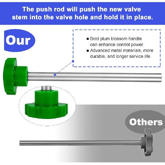 Richcat 51025 Quick Tire Valve Change Tool For Cars,Tire Valve Stem Core Quickly Replacement Tool Kit,Perfect Tool For Replacing Leaky Valves In