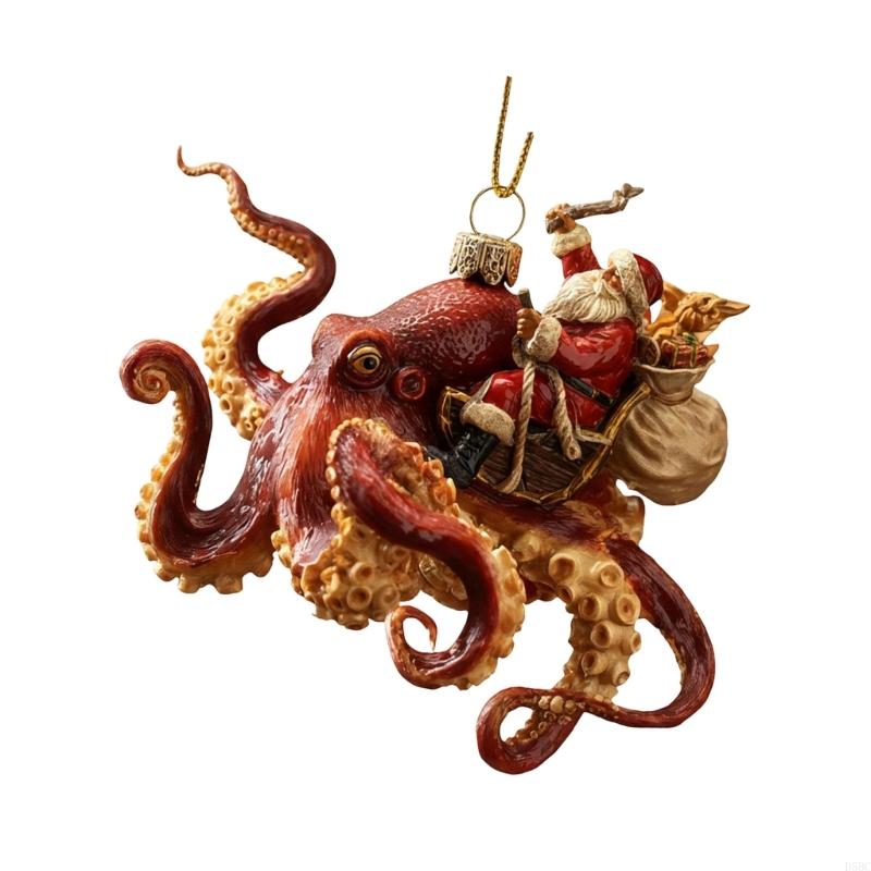 Christmas Tree Decoration Shatterproof Acrylic Sea Creature Hanging Ornament