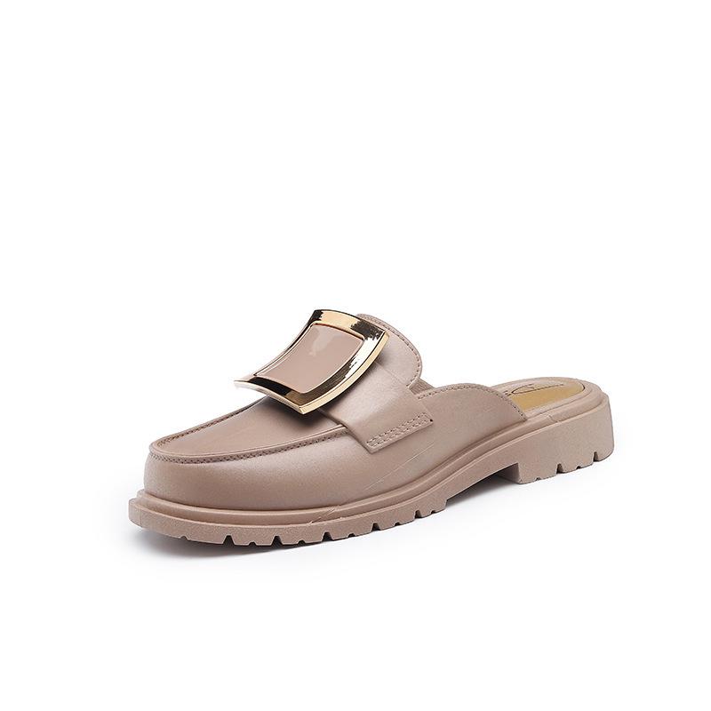 Flat Bow Summer Sandals - Women's Casual Low Heel Mules