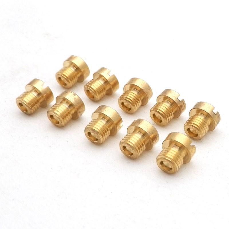 Pack of 10pcs 6mm 5mm Thread Motorcycle Main Jet M6 M5 Kit for DellOrto BGM Motoforce Carburetor Injector Nozzle Size 50-200