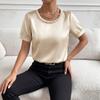 Tuta Corta Elegante Casual Estiva Monopezzo in Raso Liscio da Donna