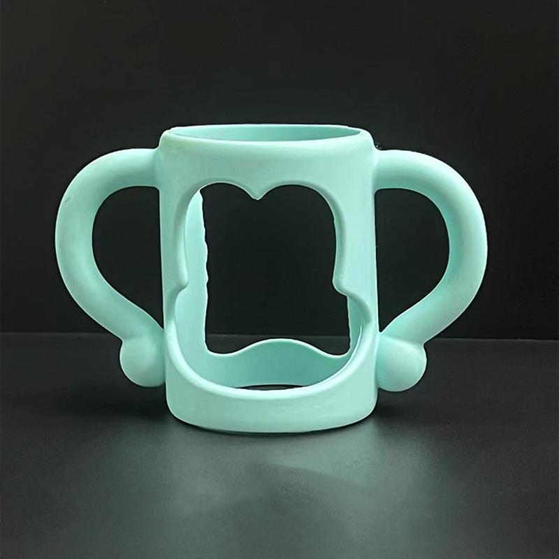 1 Piece Durable Food Grade Silicone Transitional Sippy Cup Handle Grip For Wide-Neck Baby Bottles Baby Bottle Handles