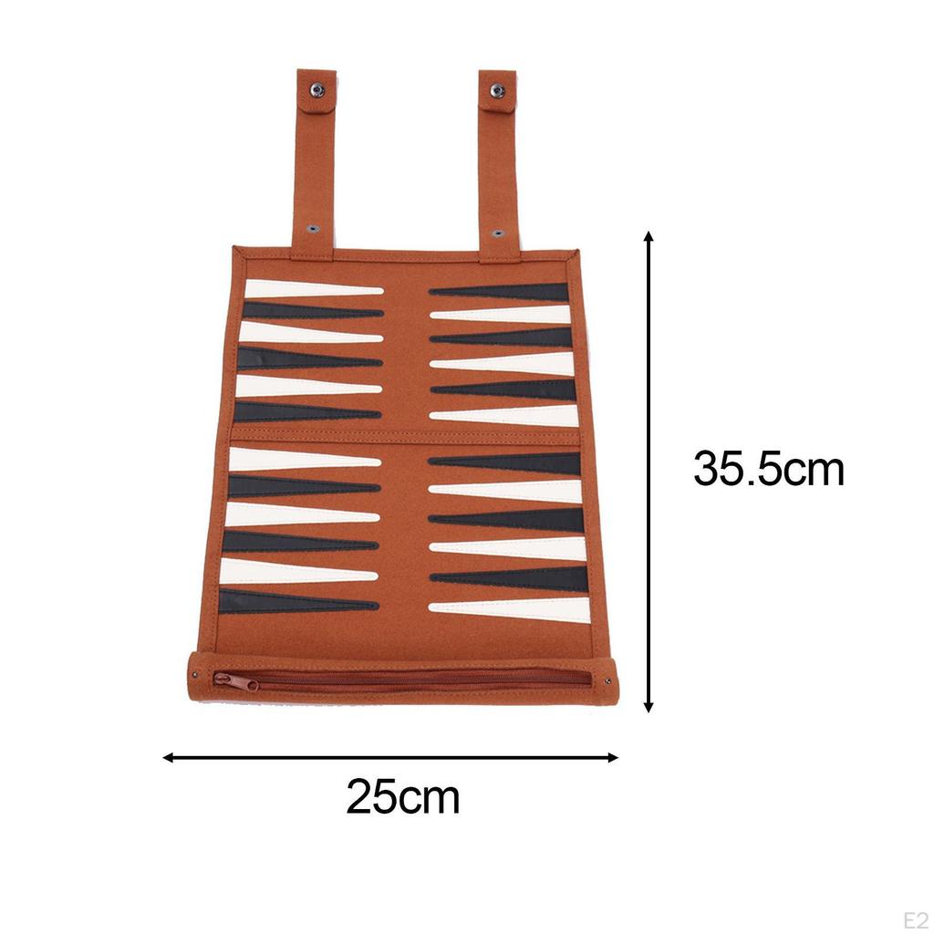 Backgammon Set Foldable Board and 32 Pieces for Adult Family Toy Travel Game