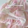 Korean Girls' Summer Outfit Set Children's Shorts and Suspender Two-piece Set Summer