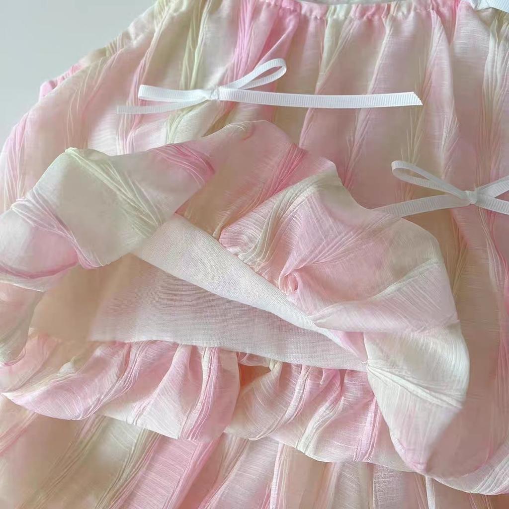 Korean Girls' Summer Outfit Set Children's Shorts and Suspender Two-piece Set Summer