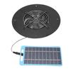 Solarbetriebener Abluftventilator Rund 5W Tragbarer Solarpanel-betriebener Ventilator Leise für Hühnerställe Gewächshäuser Schuppen Tierhäuser Blau