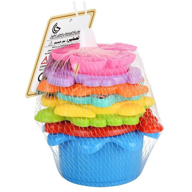 SHEFEITE Educational Stacking Toys Set 8 Pieces Interactive Baby Blocks ABS Plastic Multicolor for 3 Months+