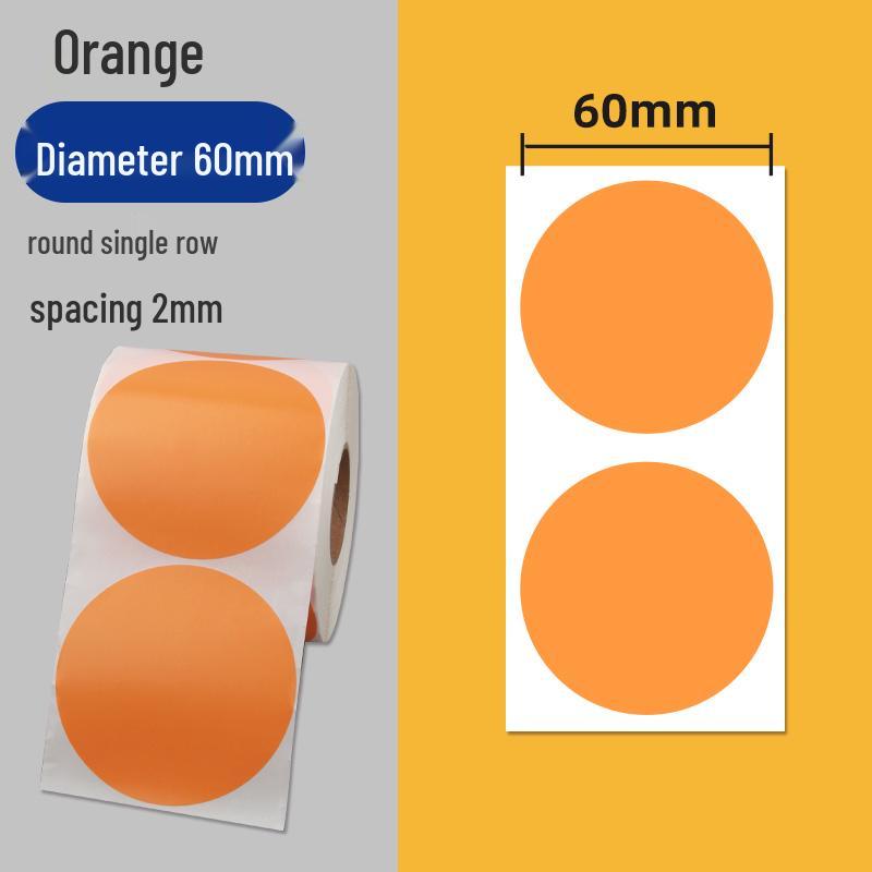 Colorful Self-Adhesive Round Dot Stickers - Writable Small Paper Labels