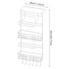 Refrigerator Storage Racks With Hook Refrigerator Side Shelf Storage for Refrigerator Washing Machine