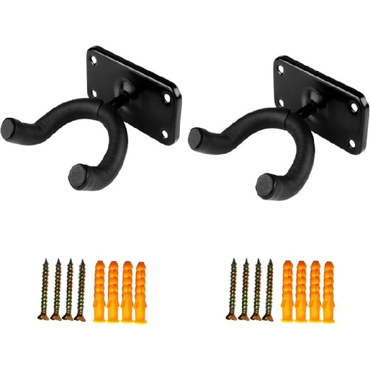 Veggmontert gitarhengerkrok, Mandolin/Fiolin/Ukulele/Gitar Støtteholder Stativ Rack Firkantet Base(4)