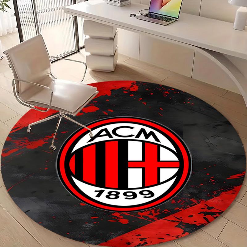 1pc Football Team (73) Design Printed Area Round Carpet for Bedroom Living Room Home Decor Rugs Mat Non Slip Mat Rug for Bedside
