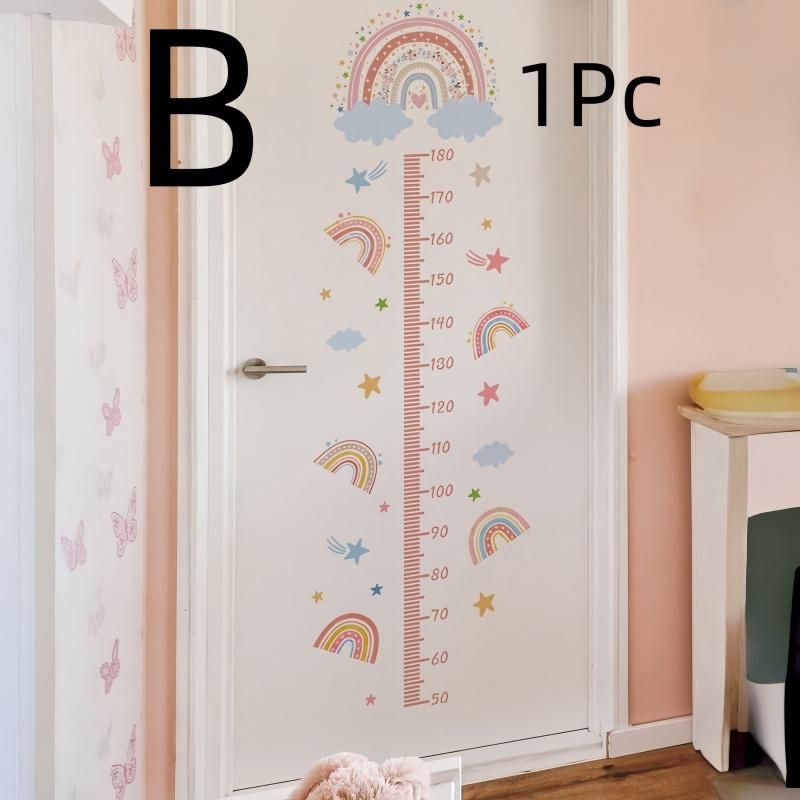 

1 шт. Наклейка на стену для измерения роста, Декаль для украшения дома, Весенние декоративные элементы Освежите свой дом