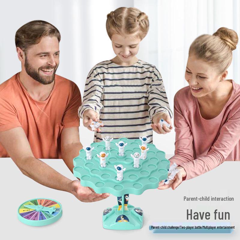 Astronaut Balance Table Game: Educational Jenga for Parent-Child Interaction